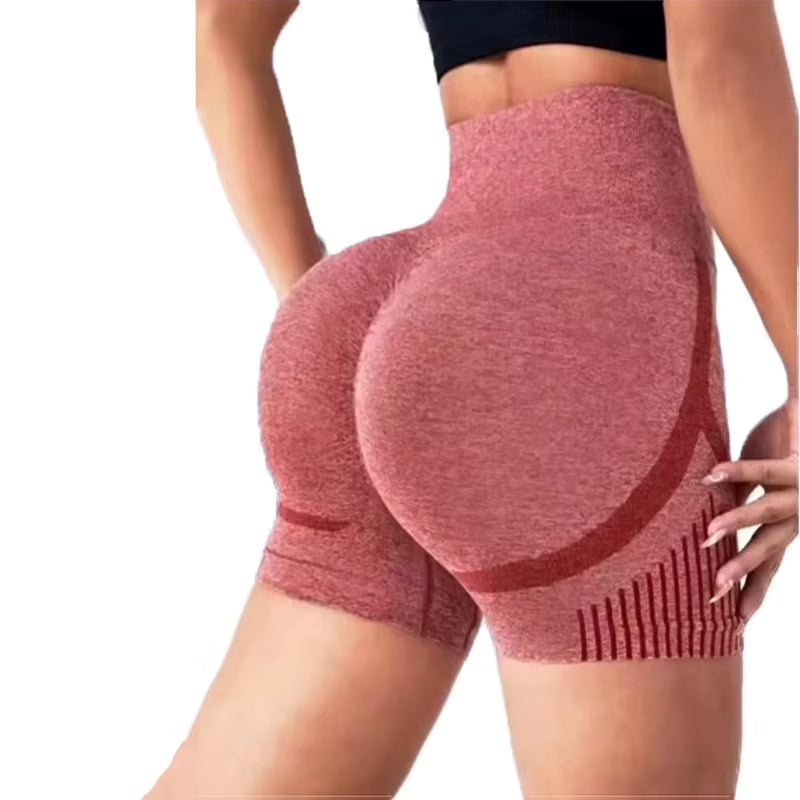 1Pc Women'S Yoga Shorts High Waist Workout Shorts Fitness Yoga Lift Butt Fitness Ladies Yoga Gym Running Short Pants Sportswear