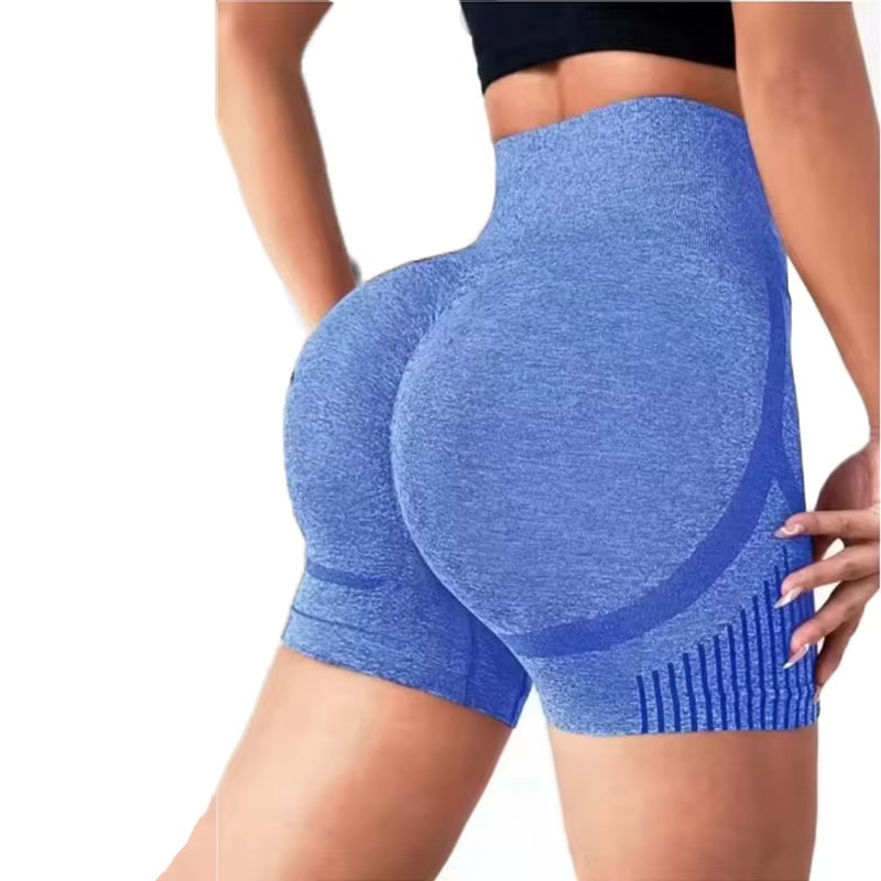 1Pc Women'S Yoga Shorts High Waist Workout Shorts Fitness Yoga Lift Butt Fitness Ladies Yoga Gym Running Short Pants Sportswear