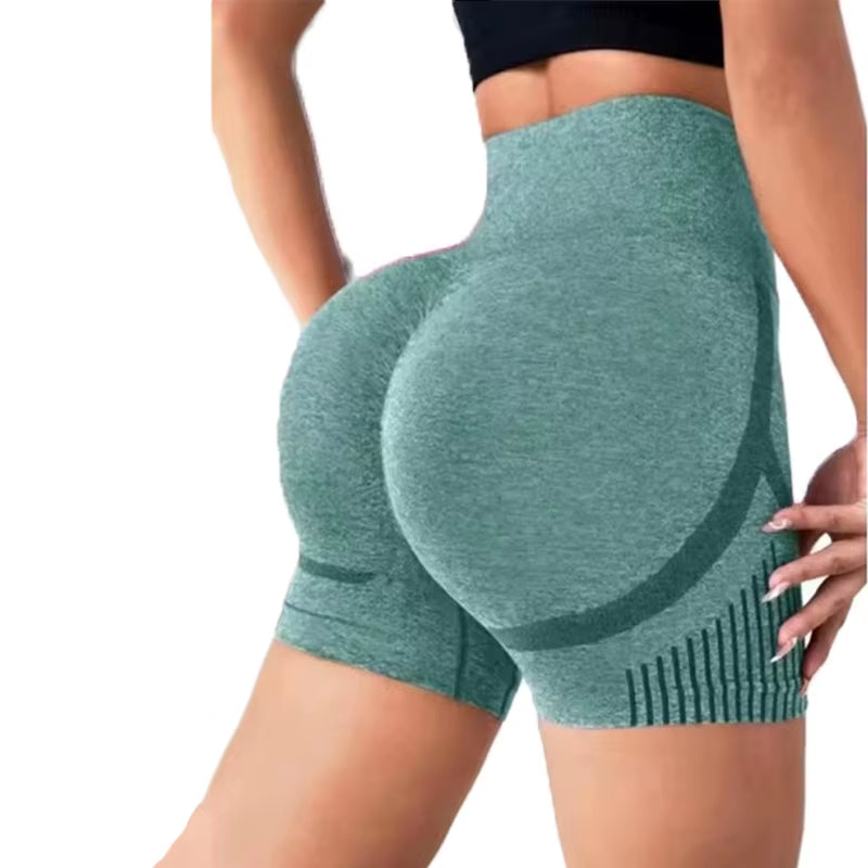 1Pc Women'S Yoga Shorts High Waist Workout Shorts Fitness Yoga Lift Butt Fitness Ladies Yoga Gym Running Short Pants Sportswear
