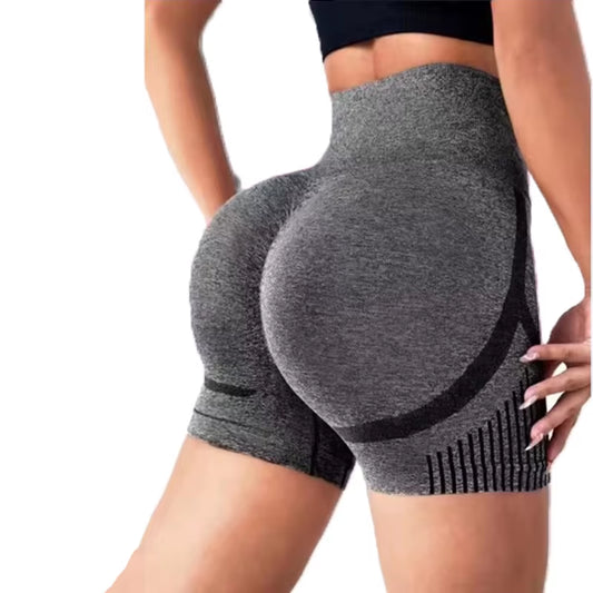 1Pc Women'S Yoga Shorts High Waist Workout Shorts Fitness Yoga Lift Butt Fitness Ladies Yoga Gym Running Short Pants Sportswear